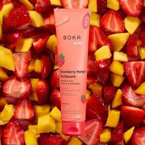 Boka KIDS Fluoride Free Toothpaste Nano Hydroxyapatite Strawberry Mango